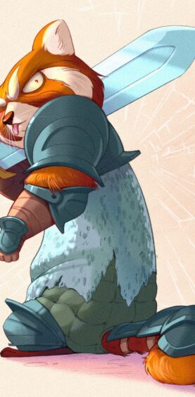 The Red Panda Knight
