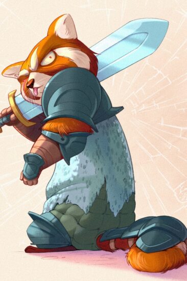 The Red Panda Knight
