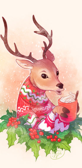 christmas deer