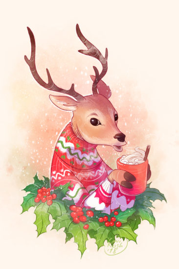 christmas deer