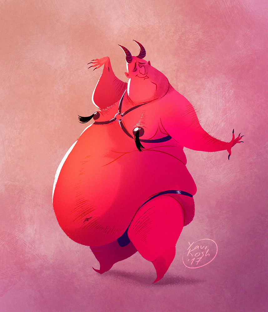funny fat demon
