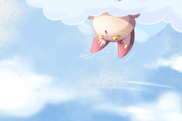little kitten in the clouds - yavi.pro