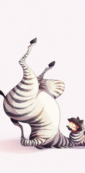 zebra and yoga